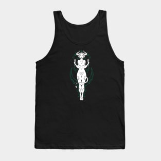 Vintage Taurus Goddess Zodiac Symbol // Proud Taurus Horoscope Sign Astrology Tank Top